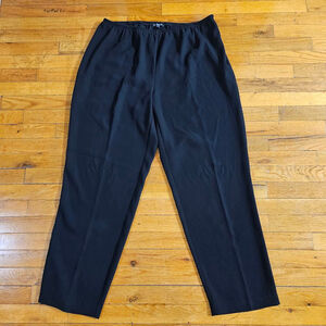 Eileen Fisher Black Straight Leg Pants Size 2X